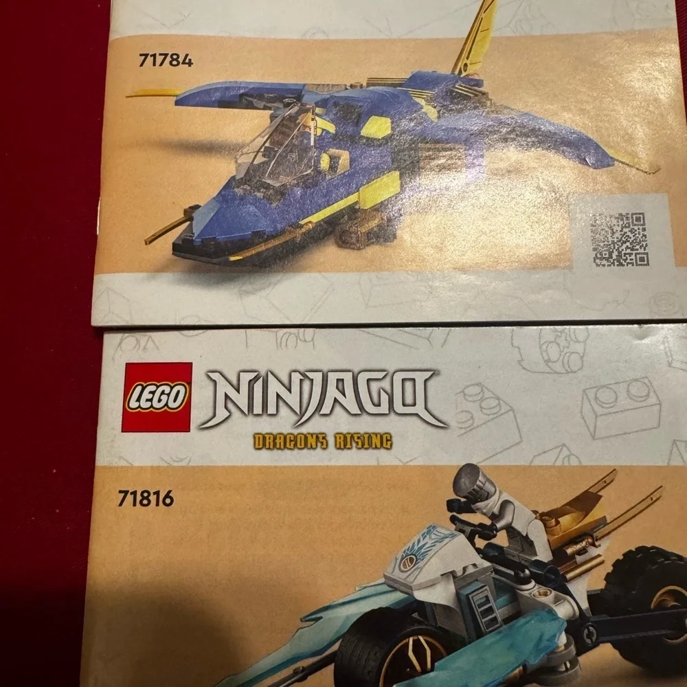 Lego Instruction Manual Book LEGO Ninjago 71816 Zane's Ice Motorcycle And 71784